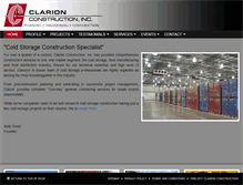 Tablet Screenshot of clarionconst.com